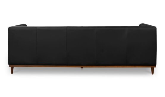 FIELDER SOFA LEATHER BLACK - Image 2