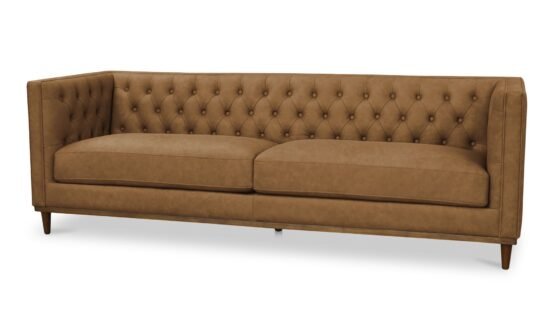 FIELDER SOFA LEATHER TAN - Image 4