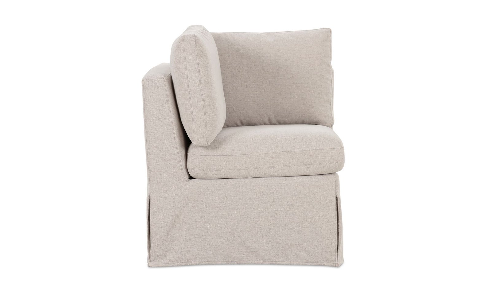 FABLE SLIPCOVER DINING CORNER CHAIR BEIGE - Image 5