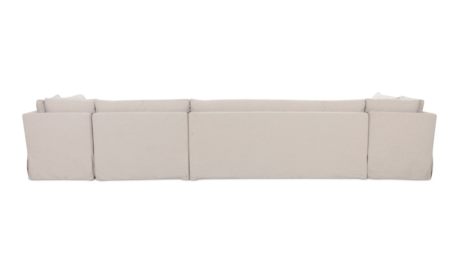 FABLE SLIPCOVER DINING BANQUETTE U-SHAPE 168IN BEIGE - Image 5
