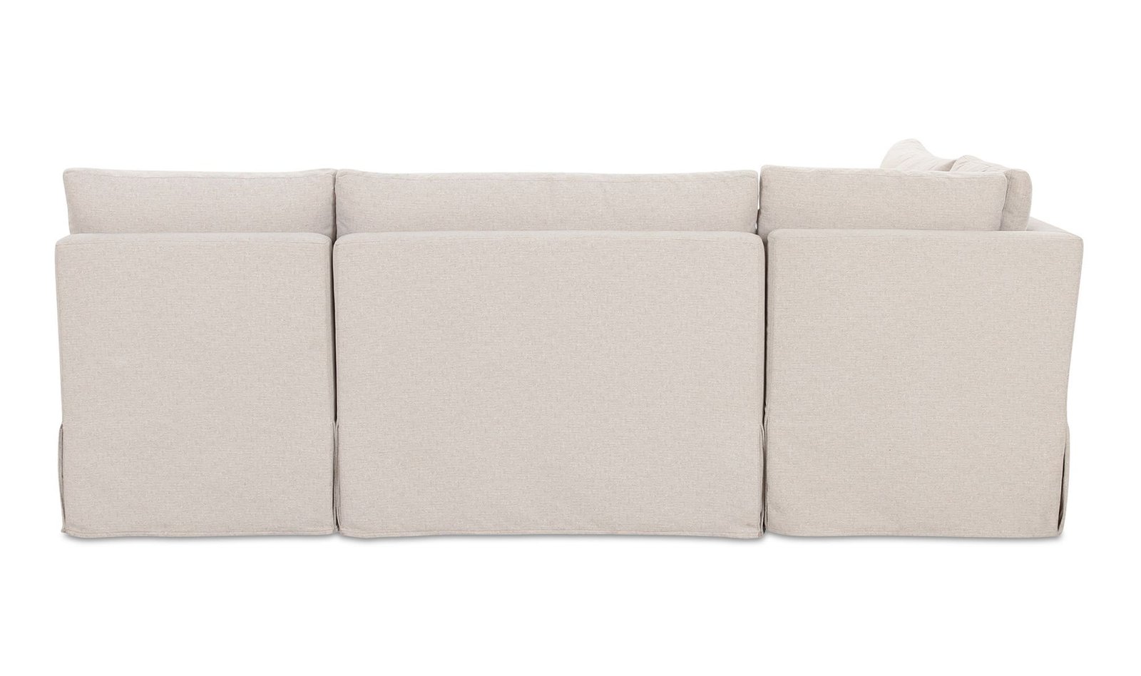 FABLE SLIPCOVER DINING BANQUETTE L-SHAPE 96IN BEIGE - Image 5