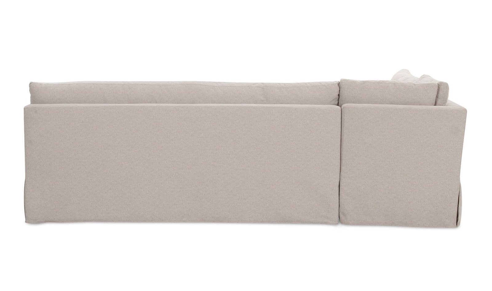 FABLE SLIPCOVER DINING BANQUETTE L-SHAPE? 100.5IN BEIGE - Image 5