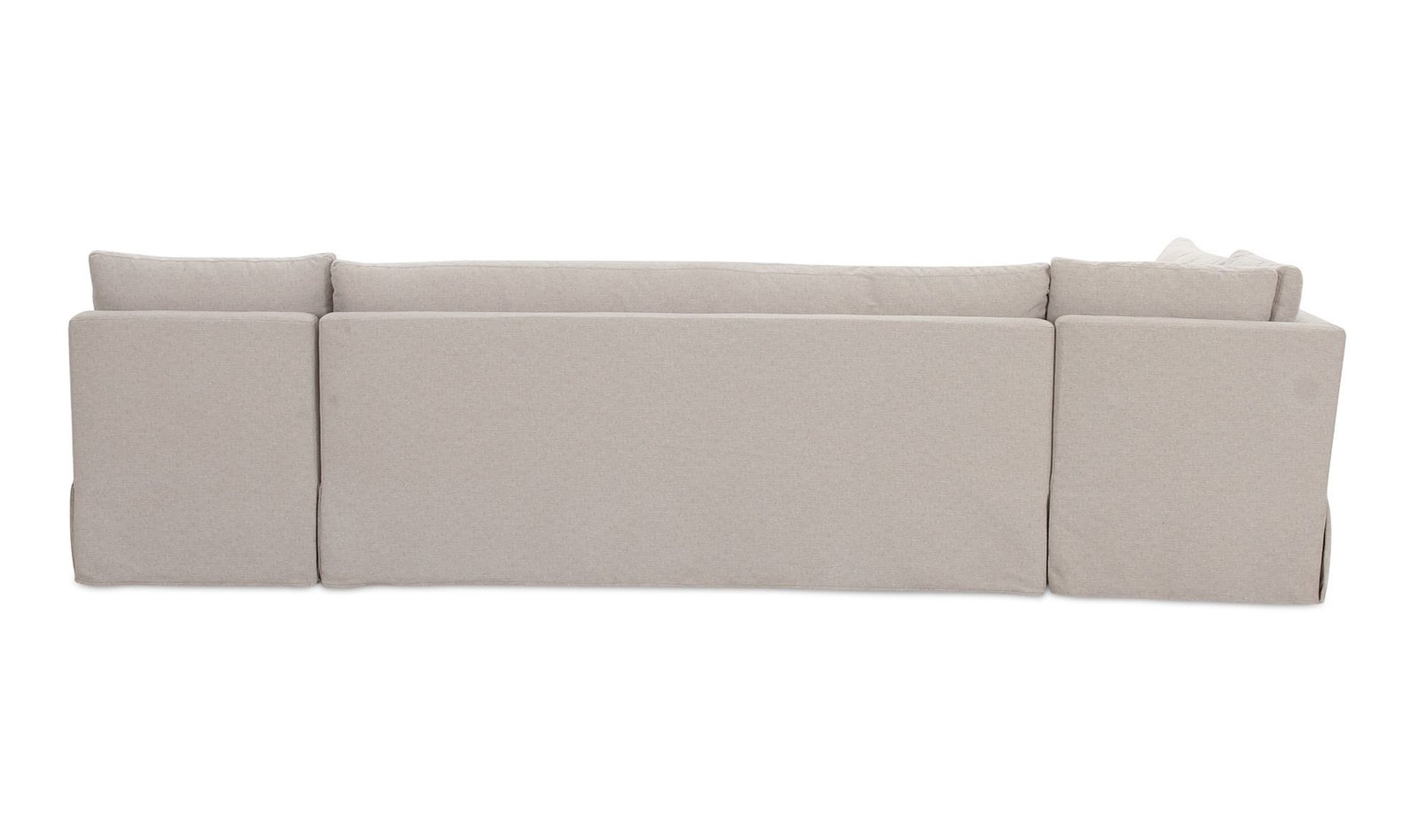 FABLE SLIPCOVER DINING BANQUETTE L-SHAPE 125.5IN BEIGE - Image 5