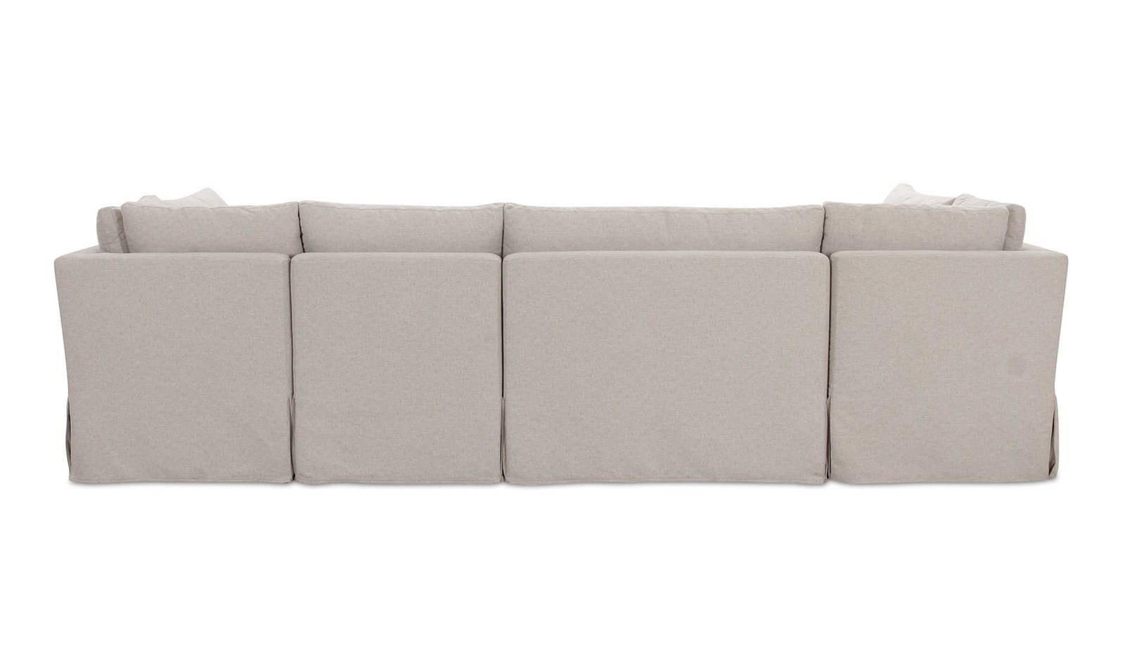 FABLE SLIPCOVER DINING BANQUETTE U-SHAPE 121IN BEIGE - Image 5
