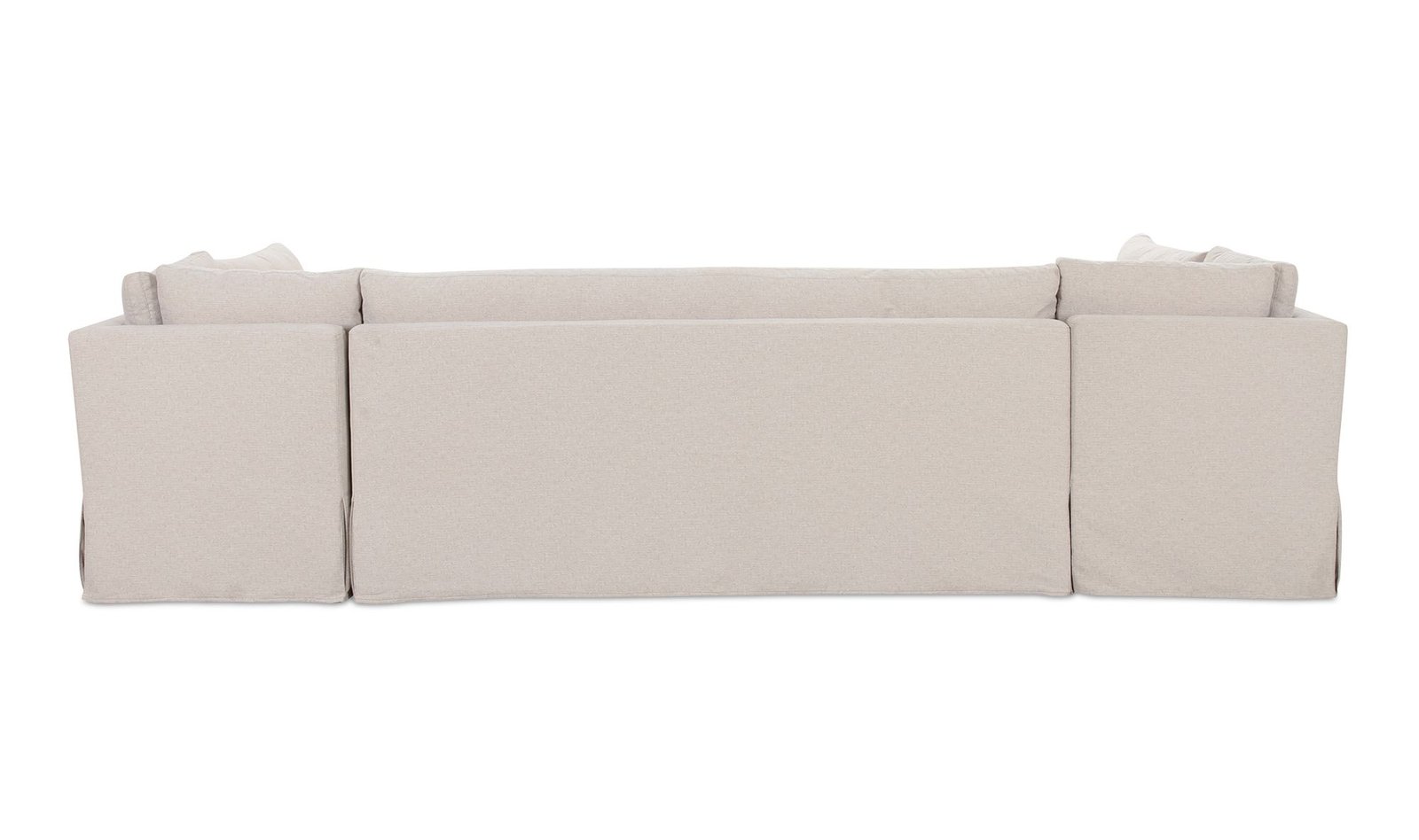 FABLE SLIPCOVER DINING BANQUETTE U-SHAPE 129IN BEIGE - Image 5