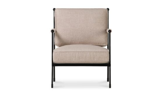 VECCHIA ACCENT CHAIR BEIGE RUST