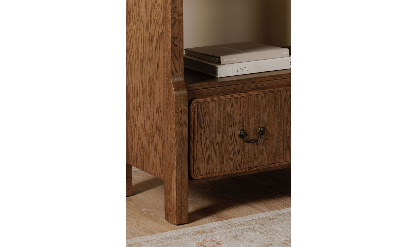 CAROLINE BOOKCASE WARM BROWN - Image 3