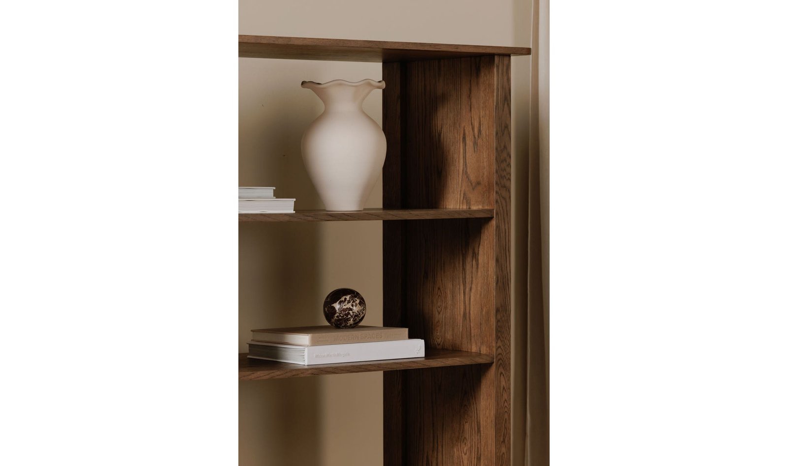CAROLINE BOOKCASE WARM BROWN - Image 4