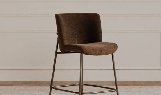 EARLY BAR STOOL DARK BROWN - Image 2