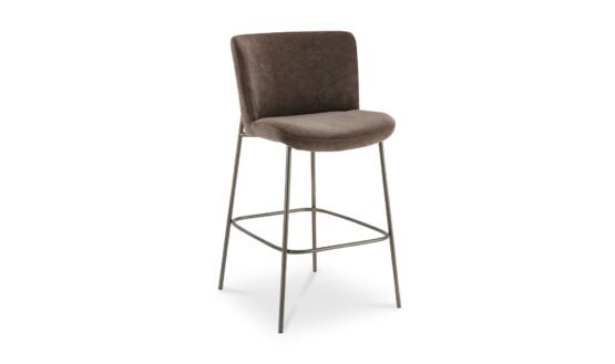 EARLY BAR STOOL DARK BROWN - Image 4