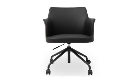 MORRIS OFFICE CHAIR PVC BLACK BLACK PVC