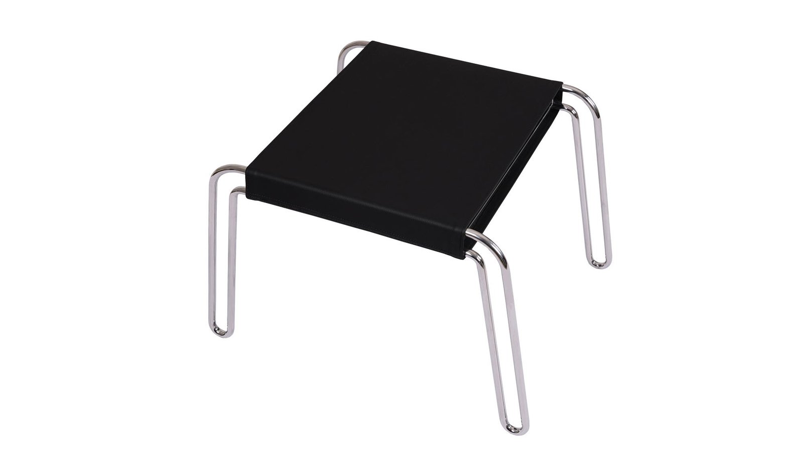 PETRA LEATHER STOOL BLACK BLACK LEATHER - Image 5