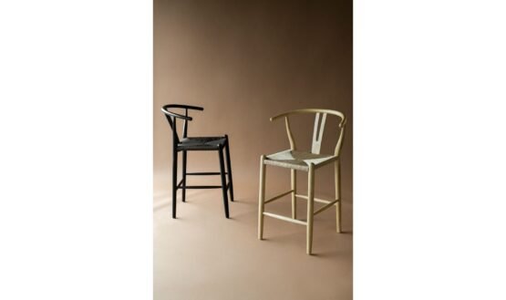 VENTANA COUNTER STOOL NATURAL BLACK - Image 2