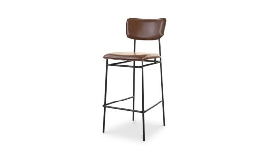 SAILOR BAR STOOL DARK BROWN AMBER