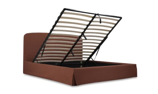 JOAN QUEEN STORAGE BED RUST - Image 4