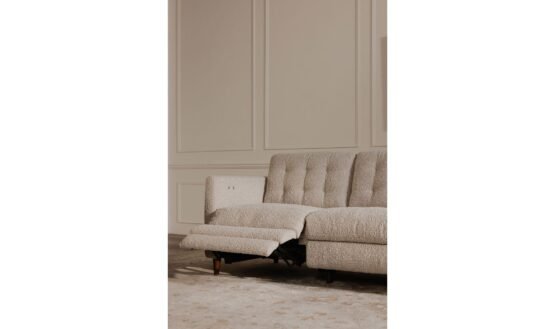 BRIDGERS POWER RECLINER SOFA WARM GREY - Image 4