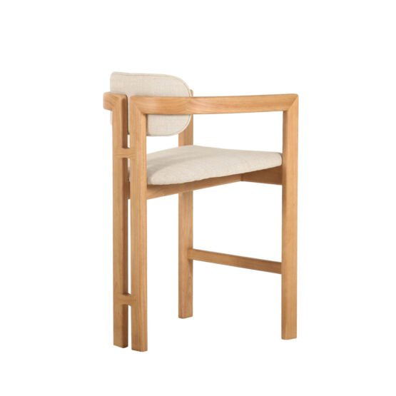 Monterrey Counter Stool - Cream Tweed - Image 4