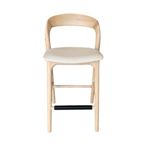 Rotondo Counter Stool - Natural Frame - Image 2