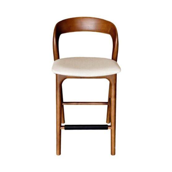 Rotondo Counter Stool - Walnut Frame - Image 2