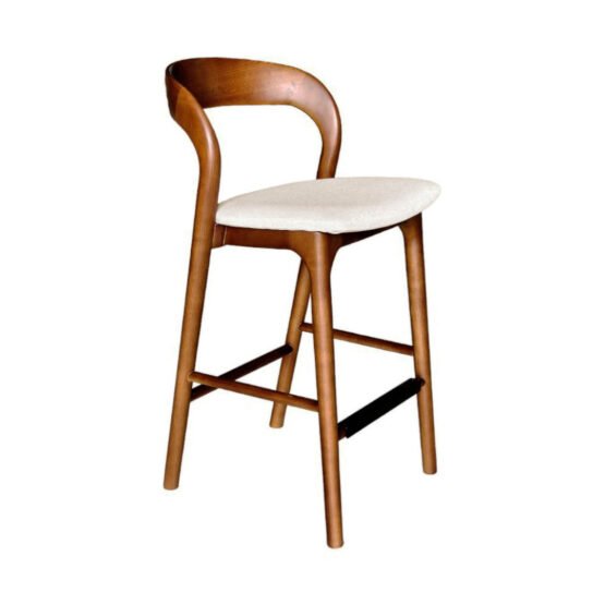 Rotondo Counter Stool - Walnut Frame - Image 3