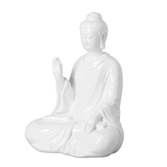 Protection Buddha 9 Inch Tall Resin Decor Statue - Image 9