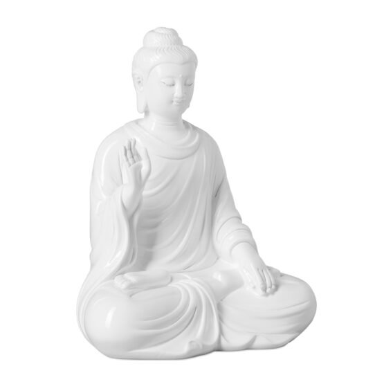 Protection Buddha 9 Inch Tall Resin Decor Statue - Image 2