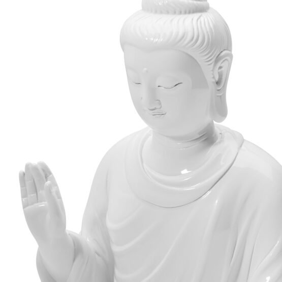 Protection Buddha 9 Inch Tall Resin Decor Statue - Image 4