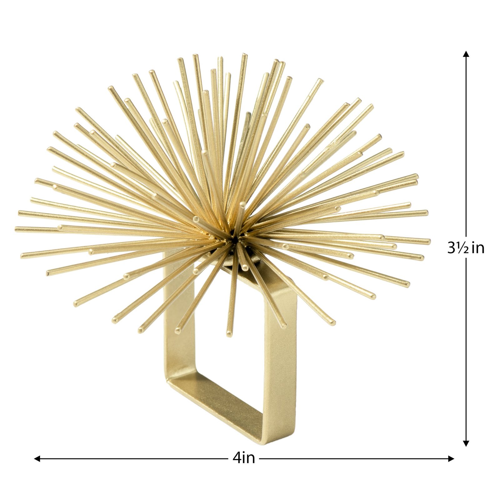 Set of Four Spike Napkin Rings - Gold - Image 4