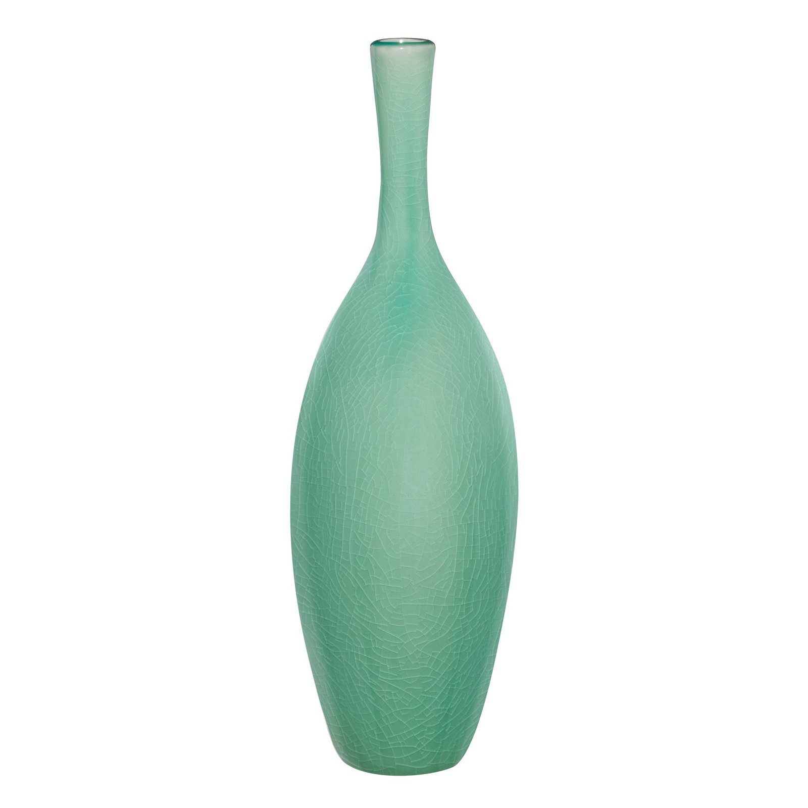 Lilo Celadon Crackle Ceramic Vase - 12.25 Inch Tall - Image 9