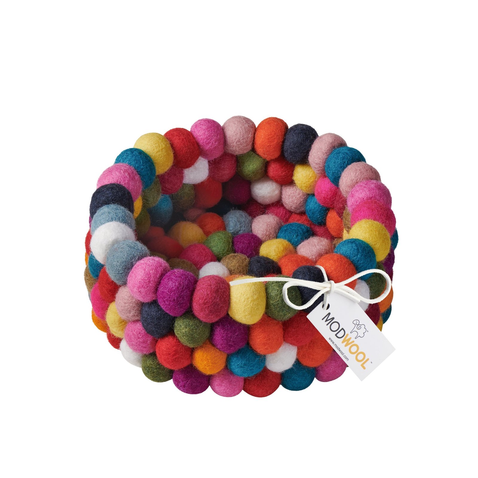 MODWOOL™ Felt Ball 7 Inch Diameter Decor Bowl - Multicolor - Image 6