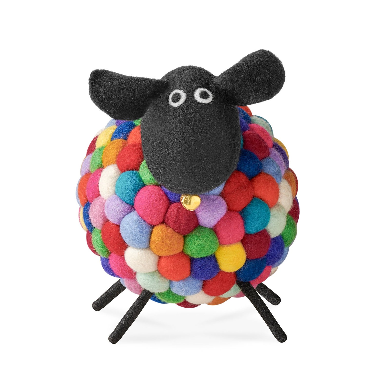 MODWOOL Felt Ball 9 Inch Tall Sheep Decor - Multicolor - Image 8