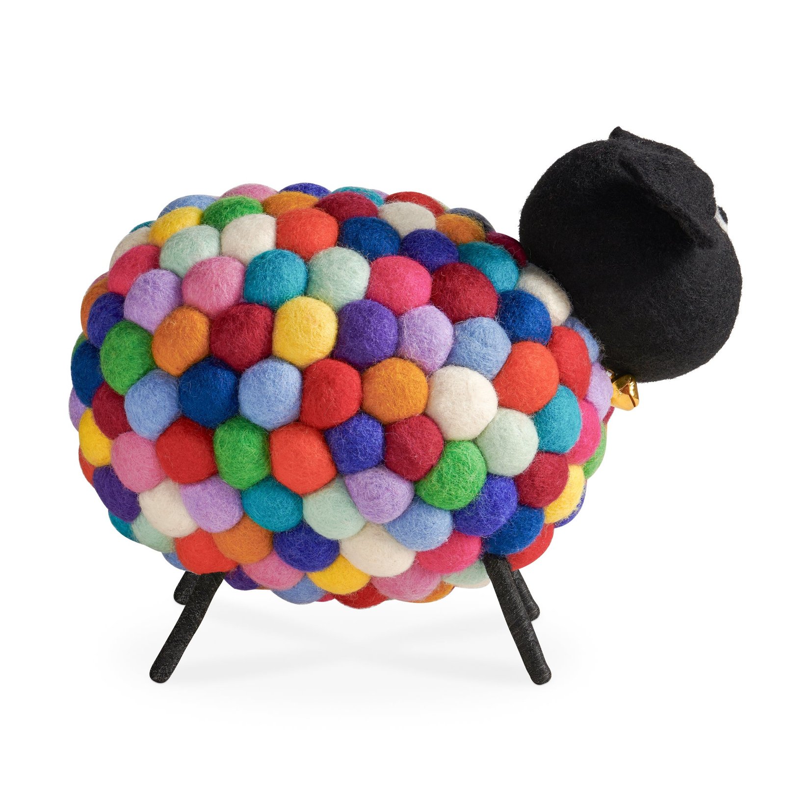 MODWOOL Felt Ball 9 Inch Tall Sheep Decor - Multicolor - Image 9