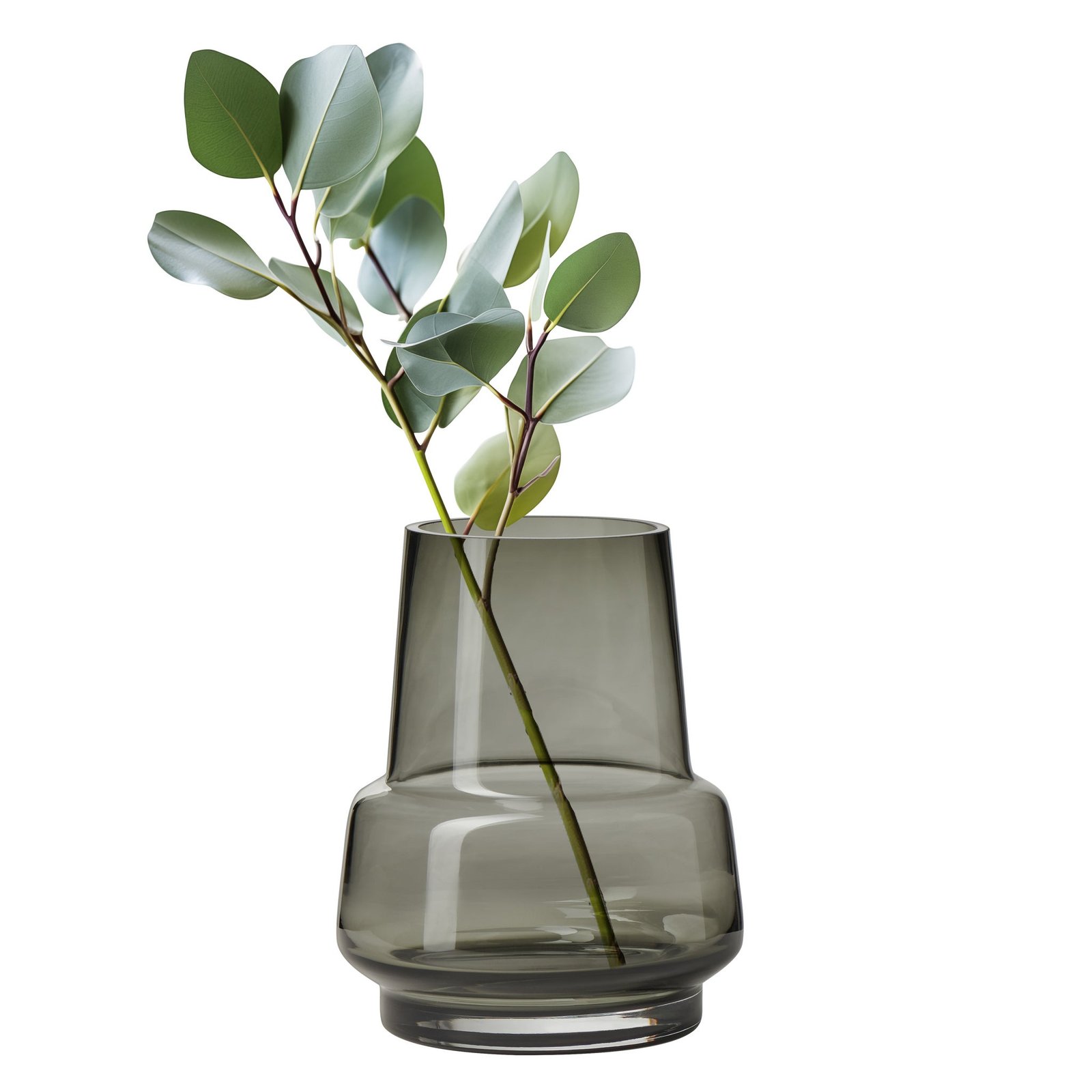 Solo Smoke Glass 7.5 Inch Tall Vase - Image 7