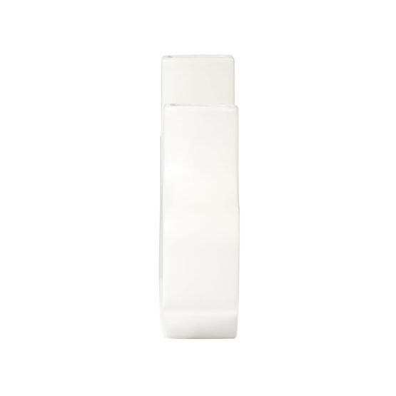Abstract Duo 11.5 x 9 Inch Tall Matte White Ceramic Vase - Image 11