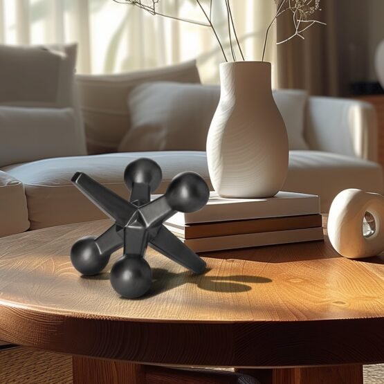 Jack Ceramic Decor Sculpture - Matte Black - Image 5