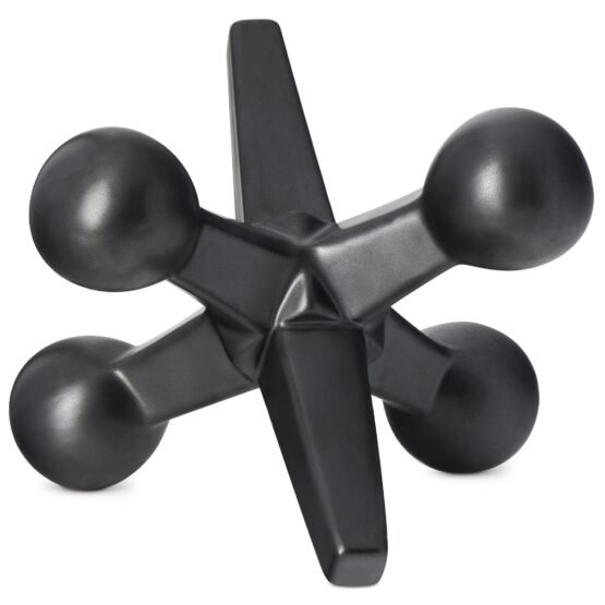 Jack Ceramic Decor Sculpture - Matte Black - Image 2