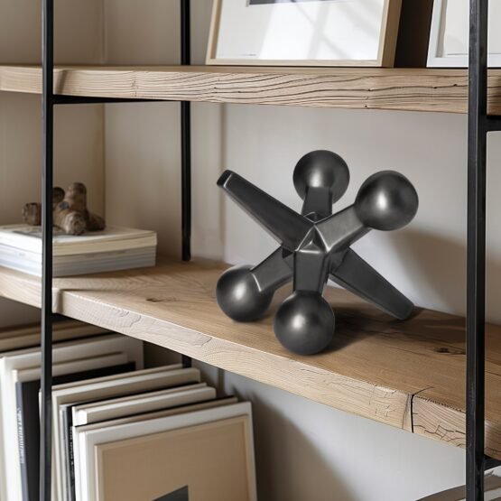 Jack Ceramic Decor Sculpture - Matte Black - Image 4