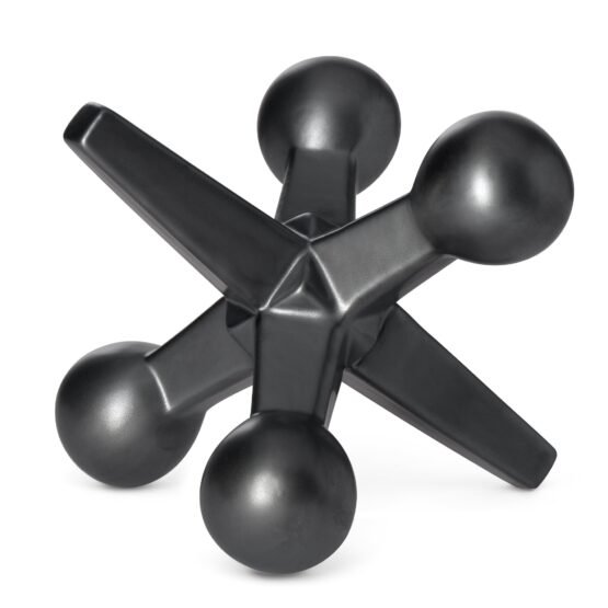 Jack Ceramic Decor Sculpture - Matte Black