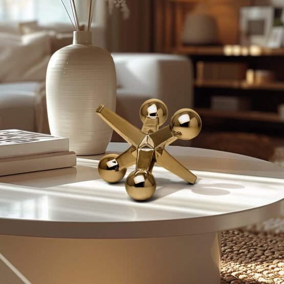 Jack Ceramic Decor Sculpture - Gold - Image 5