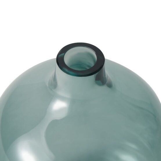 Belle 5.25 Inch Tall Glass Bud Vase - Blue - Image 2