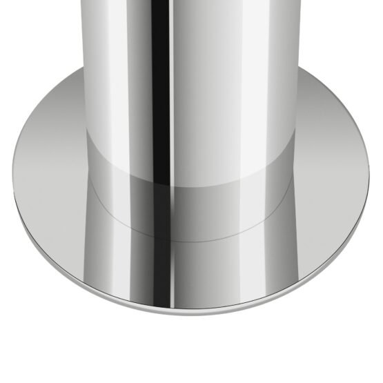 Stainless Steel Silver Pipe Vase - 14 Inch Tall - Image 11