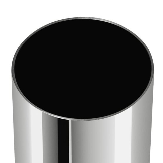 Stainless Steel Silver Pipe Vase - 18 Inch Tall - Image 10