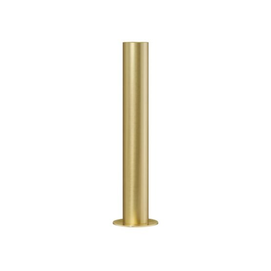 Stainless Steel Brushed Satin Gold Pipe Vase - 14 Inch Tall