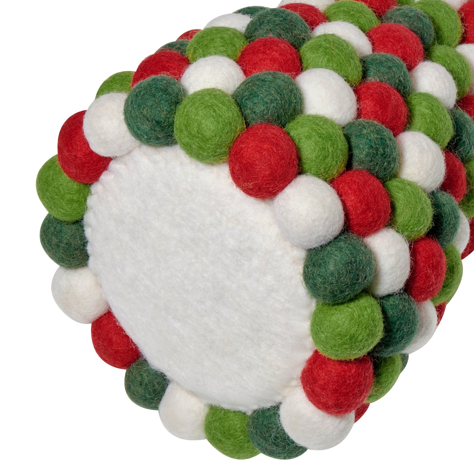 MODWOOL Felt Ball 12.5 Inch Tall Tree with Star - Green/Red/White - Image 6