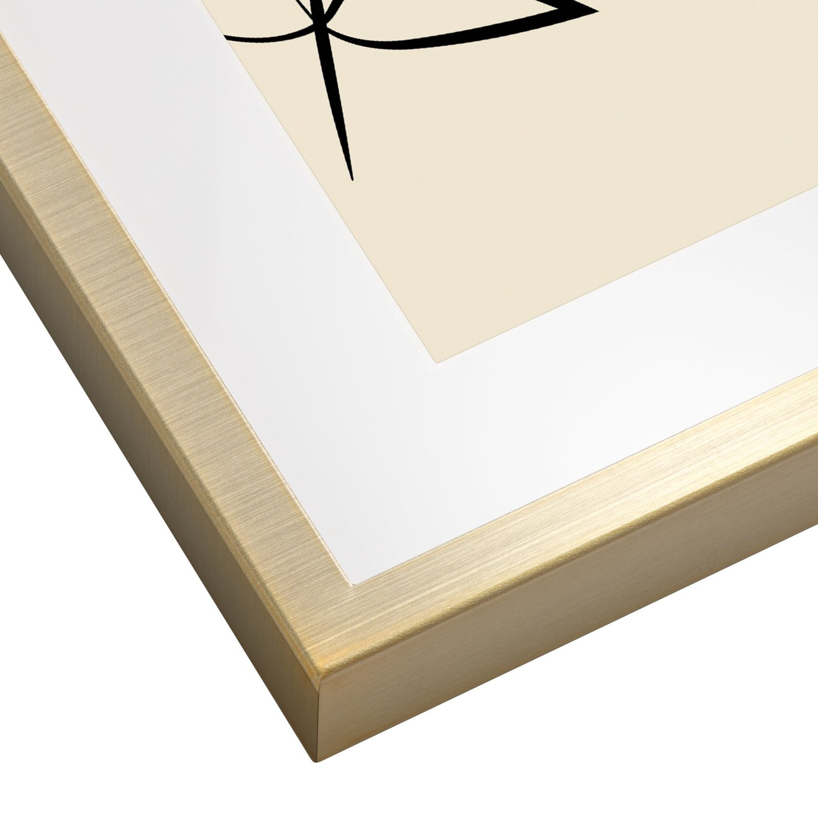 Satin Brushed Gold Shadow Box 5x7 Metal Photo Frame - Image 3