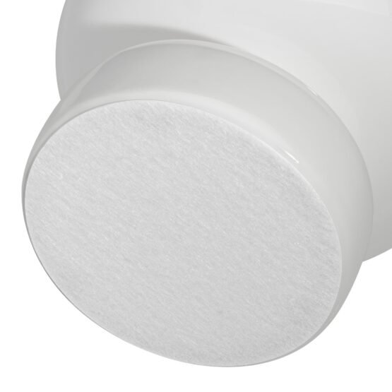 Sintra Single Bulb 8 Inch Tall Ceramic Vase - Shiny White - Image 3