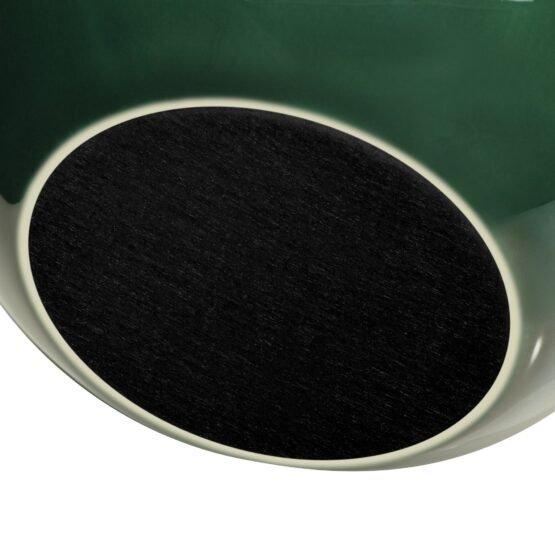 Sintra Double Bulb 10 Inch Tall Ceramic Vase - Shiny Green - Image 3