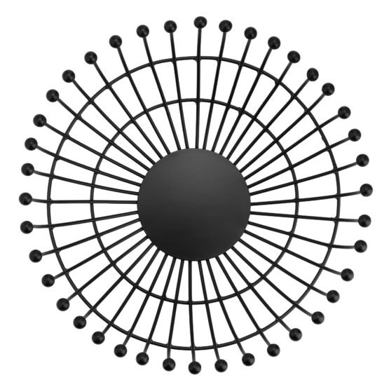 Ball Tipped Black Wire 10 Inch Diameter Decor Bowl - Image 2