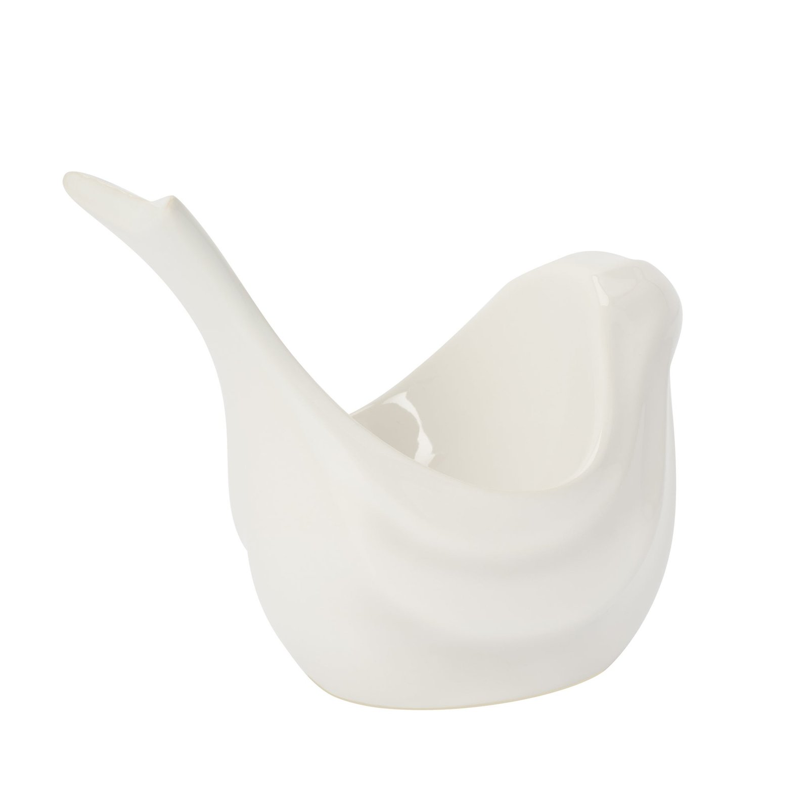 Elegant Bird Ceramic 5 Inch Tall Trinket Decor Bowl - Image 3