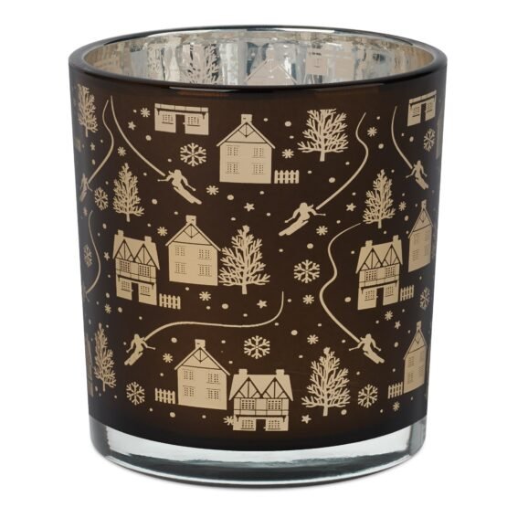 Holiday Trio 3x3 Inch EP Glass 3 Piece Hurricane Vase Set - Image 8
